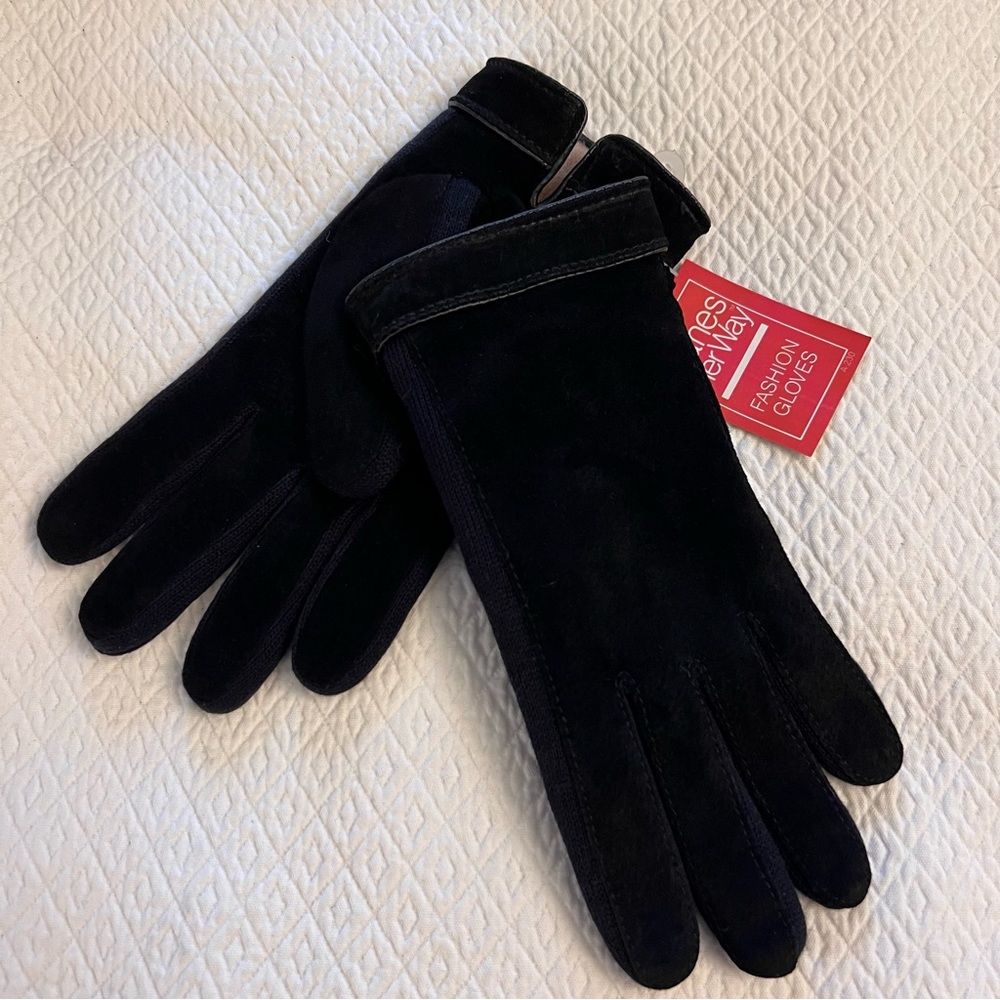 HANES Vintage Lined Suede Gloves NWT